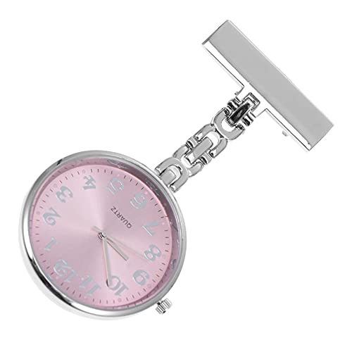 VILLCASE Uhr Krankenschwesteruhr Taschenuhr Brosche Damen Schwesternuhr Vintage Anstecknadel Anh?ngeruhr Quarzwerk Uhr Alloy Ansteckuhr Pflegeuhr Pflege Pulsuhr Zeiger von VILLCASE