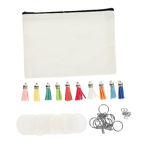 VILLFUL Kosmetiktasche Clutch Stiftetasche Aus Canvas Tragbar Und Praktisch Für Stifte Bleistifte Lineale Und Notizen DIY-Materialien Für Individuelle Gestaltung von VILLFUL