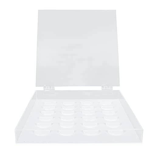 VILLFUL 1 Stück Eyelash Extension Aufbewahrungsbox Transparente Makeup Organizer Box für Falsche Wimpern Leicht und Bruchsicher für Zuhause und Salon von VILLFUL