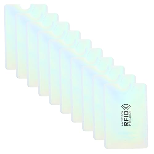 VILLFUL 10 Stück RFID Blockierende Kartenhüllen für Kreditkarten und Ausweise Schutzhülle aus Aluminium für Sichere Aufbewahrung und Schutz vor Datenklau Leicht und Tragbar VILLFUL 10 Stück RFID Blockierende Kartenhüllen für Kreditkarten und Ausweise Schutzhülle aus Aluminium für Sichere Aufbewahrung und Schutz vor Datenklau Leicht und Tragbar von VILLFUL