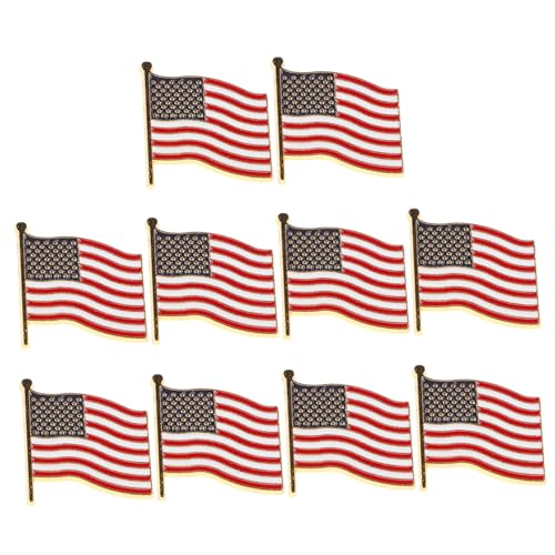 VILLFUL 10 Stück Teiliges Amerikanische Flagge Anstecknadeln Patriotische Broschen für Kleidung Taschen Hüte Rucksäcke Langlebige Eisenmaterialien mit Einfachem Verschluss für Einfache VILLFUL 10 Stück Teiliges Amerikanische Flagge Anstecknadeln Patriotische Broschen für Kleidung Taschen Hüte Rucksäcke Langlebige Eisenmaterialien mit Einfachem Verschluss für Einfache von VILLFUL