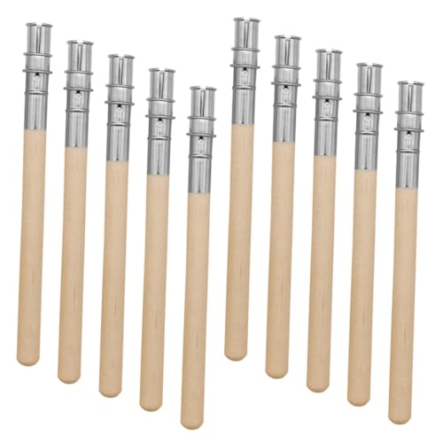 VILLFUL 10 Stück Teiliges Edelstahl Augenbrauenstift Verlängerer Langlebig Benutzerfreundlich Praktisch und Leicht Passend für Verlängerten Halt von Brauenstiften Unterwegs von VILLFUL