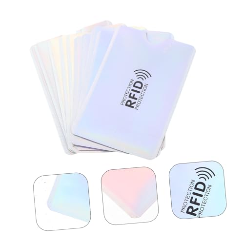 VILLFUL 10 Stück Teiliges RFID blockierendes Kartenetui aus Aluminiumfolie Magnetisch Geschützt Multifunktionale Schutzhülle für Ausweise und Bankkarten für Reisen Shopping und von VILLFUL
