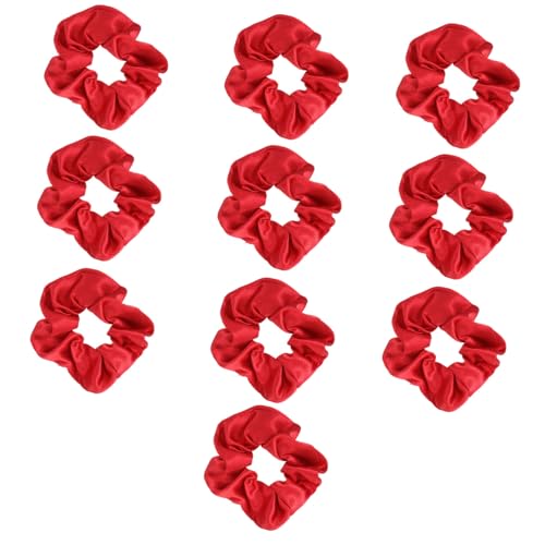 VILLFUL 10 Stück Teiliges Rote Haargummis aus Seidigem Weiche Elastische Scrunchies für Damen Weihnachtliche Ponytail Halter Geeignet für Lockiges und Glattes Haar Modisches Haaraccessoire VILLFUL 10 Stück Teiliges Rote Haargummis aus Seidigem Weiche Elastische Scrunchies für Damen Weihnachtliche Ponytail Halter Geeignet für Lockiges und Glattes Haar Modisches Haaraccessoire von VILLFUL