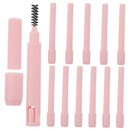 VILLFUL 12 Stück Augenbrauenstift Verlängerer mit Pinsel Verstellbarer Doppelkopf Eyebrow Pencil Extender Halter Passend für Verschiedene Stifte Leicht und Handlich für Unterwegs von VILLFUL