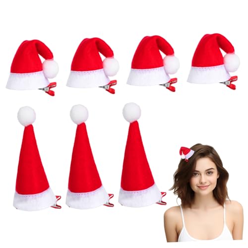 VILLFUL 12 Stück Teiliges Weihnachtsmützen Haarklammern mit Plüschrand Leichte und Schonende Haarschmuckclips für Damen und Mädchen Festliche Xmas Haarspangen für Vielfältige Frisuren und VILLFUL 12 Stück Teiliges Weihnachtsmützen Haarklammern mit Plüschrand Leichte und Schonende Haarschmuckclips für Damen und Mädchen Festliche Xmas Haarspangen für Vielfältige Frisuren und von VILLFUL