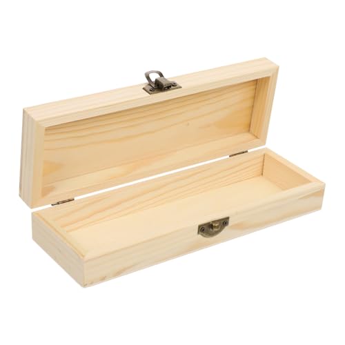 VILLFUL Holz Bleistiftbox für Schüler 1 Stück Praktische Schreibwarenbox Große Stifteaufbewahrung Langlebig für Schule und Büro von VILLFUL