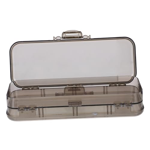 VILLFUL 1Stück Transparente Bleistiftbox mit Großer Kapazität Multifunktionale Aufbewahrungsbox für Schreibwaren für Stifte Buntstifte und Marker Praktischer Organizer von VILLFUL
