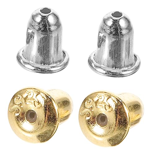 VILLFUL 2 Paare Ohrring Verschlüsse aus Reinem Silber Sichere Ohrstecker Stopper für Damen Hautfreundlich Langlebig Leicht zum Selbermachen für DIY Schmuckprojekte von VILLFUL