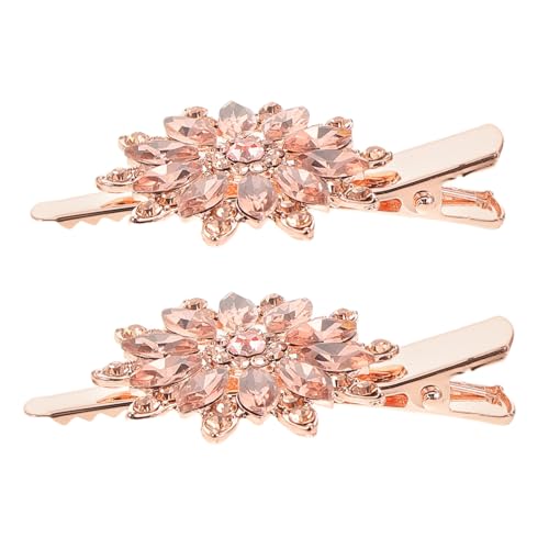 VILLFUL 2 Stück Blüten Haarclips für Hochzeiten Brautjungfern und Damen Hochzeits Haarschmuck Roségold mit Strass für Stilvolle Anlässe VILLFUL 2 Stück Blüten Haarclips für Hochzeiten Brautjungfern und Damen Hochzeits Haarschmuck Roségold mit Strass für Stilvolle Anlässe von VILLFUL