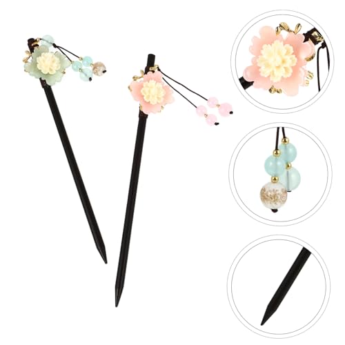 VILLFUL 2 Stück Chinesischer Haarschmuck Haarnadeln mit Blumenmotiv Handgefertigte Haarschieber Haarklammer für Elegante Hochsteckfrisuren Vintage Haarstäbchen Damen Haarschmuck für VILLFUL 2 Stück Chinesischer Haarschmuck Haarnadeln mit Blumenmotiv Handgefertigte Haarschieber Haarklammer für Elegante Hochsteckfrisuren Vintage Haarstäbchen Damen Haarschmuck für von VILLFUL