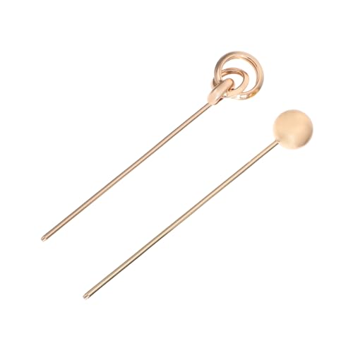 VILLFUL 2 Stück Elegante Aluminium Haarnadeln Vintage Haarstäbchen für Frauen Chinesische Haarschmuck Haarnadel für Hochsteckfrisuren Zöpfe und Alltagslooks Sicherer Halt für Dutt und von VILLFUL
