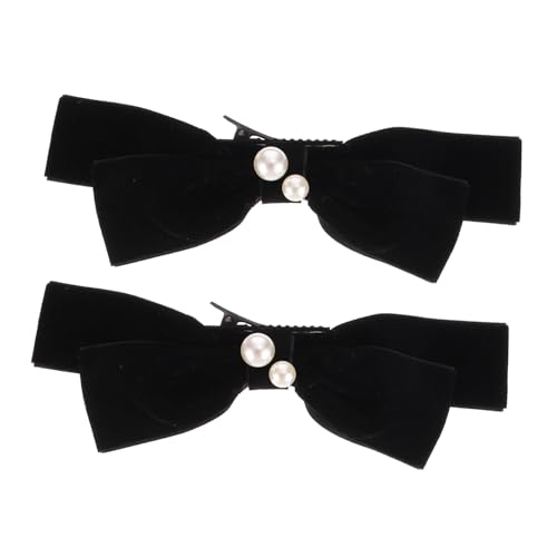 VILLFUL 2 Stück Elegante Haarschleifen Clips Damen Vintage Haarklammern aus Weichem Großer Schleifen haarspange für sicheren Sitz Modische Haar accessoires für Alltag Hochzeit Party und von VILLFUL