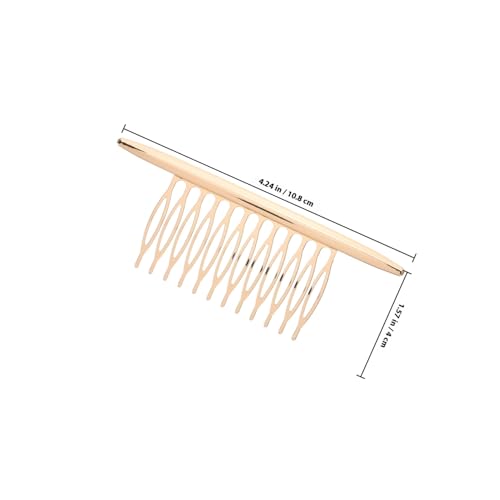VILLFUL 2 Stück Eleganter Haarkämme aus Langlebiger Legierung Stilvoll Gebogen Gold Silberfarben Modisches Haarschmuck accessoire für Frauen und Mädchen für Alltag Schule und Party von VILLFUL
