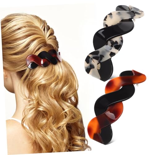 VILLFUL 2 Stück Flache Haarklammern für Dickes Haar Retro Haarschmuck für Damen Sichere Clips für Verschiedene Frisuren Einfach zu Stilvolles Design in Rotbraun und Schildpatt VILLFUL 2 Stück Flache Haarklammern für Dickes Haar Retro Haarschmuck für Damen Sichere Clips für Verschiedene Frisuren Einfach zu Stilvolles Design in Rotbraun und Schildpatt von VILLFUL