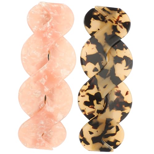 VILLFUL 2 Stück Große Acryl Haarklammern für Frauen Robuste Butterfly haarspangen Rutschfeste Styling accessoires für Dünnes Haar Modische Haarschmuck Clips für Mädchen Langlebig und von VILLFUL