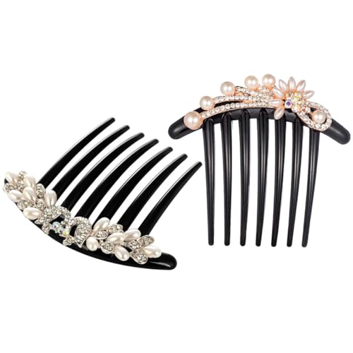 VILLFUL 2 Stück Hochzeits haarkamm mit Perlen und Strass Eleganter Brautschmuck Seitlicher Haarschmuck Hautfreundlich Langlebig Stilvoll für Braut und Festfrisur VILLFUL 2 Stück Hochzeits haarkamm mit Perlen und Strass Eleganter Brautschmuck Seitlicher Haarschmuck Hautfreundlich Langlebig Stilvoll für Braut und Festfrisur von VILLFUL