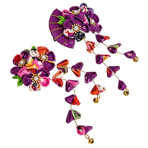 VILLFUL 2 Stück Japanische Haarnadeln mit Blumen und Fächer Design Haarklammern für Damen für Festliche Anlässe und Fotoshootings VILLFUL 2 Stück Japanische Haarnadeln mit Blumen und Fächer Design Haarklammern für Damen für Festliche Anlässe und Fotoshootings von VILLFUL