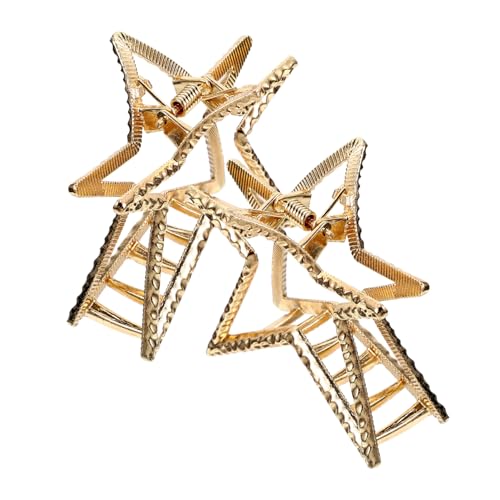 VILLFUL 2 Stück Kleine Stern Haarklammern aus Metall Modische Haarschmuck Clips für Frauen Leichter Haarhalter für Halben Zopf und Alltag Bequeme Styling accessoires für Mädchen von VILLFUL