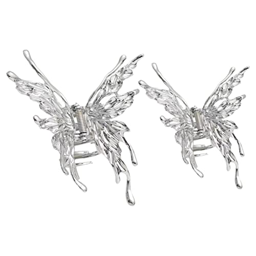 VILLFUL 2 Stück Metall Haarspangen Schmetterlings Design Schmerzfreie Haarklammern für Damen Langlebig Geeignet für Dickes und Vielseitig für Alltag und Festlichkeiten von VILLFUL