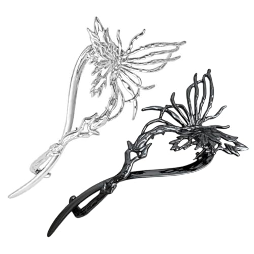 VILLFUL 2 Stück Schmetterlings haarspangen Damen Haarklammern Leicht Langlebig Modisch für Haarknoten und Vielseitige Frisuren Geeignet für Alltag und Festliche Anlässe von VILLFUL