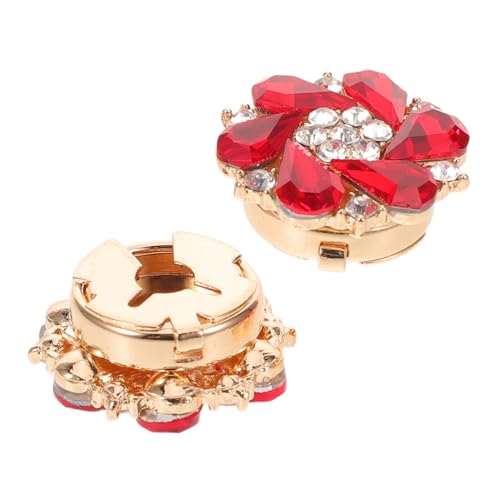 VILLFUL 2 Stück Strassbesetzte Knopfüberzüge Abnehmbare Schmuckknöpfe für Damenblusen Modische Diy-bekleidungsdekoration Kompakt Reisetauglich Vielseitig für Hemden und Kleider von VILLFUL