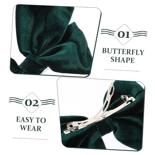 VILLFUL 2 Stück Teiliges Haarschleifen Große Handgefertigte Stoff Haarspangen in Elegantem Dunkelgrün Dekorative Bowknot Haarklammern für Damen und Mädchen Haarschmuck Accessoires für VILLFUL 2 Stück Teiliges Haarschleifen Große Handgefertigte Stoff Haarspangen in Elegantem Dunkelgrün Dekorative Bowknot Haarklammern für Damen und Mädchen Haarschmuck Accessoires für von VILLFUL