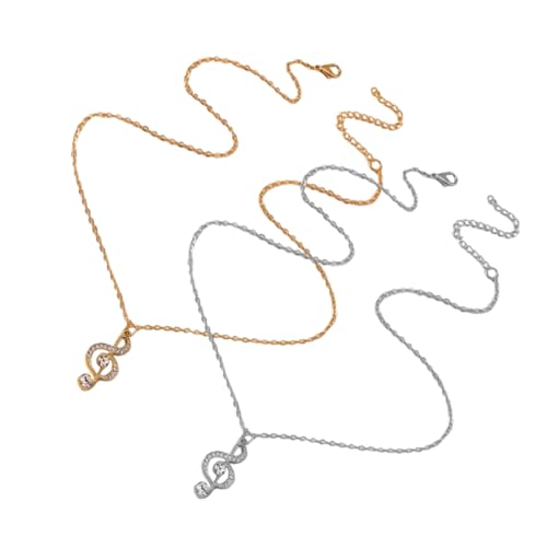 VILLFUL 2 Stück Teiliges Halskette mit Strass Einzigartiges Notendesign für Damen Ästhetischer Halsschmuck für Partys und Besondere Anlässe und Erhältlich VILLFUL 2 Stück Teiliges Halskette mit Strass Einzigartiges Notendesign für Damen Ästhetischer Halsschmuck für Partys und Besondere Anlässe und Erhältlich von VILLFUL