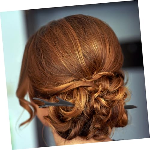 VILLFUL 2 Stück Teiliges Schwarze Ebenholz haarstäbchen Damen Haarschmuck Vintage Chinesische Haarnadeln Leicht Elegant für Lange Haare Traditionelle Frisur Zubehör von VILLFUL