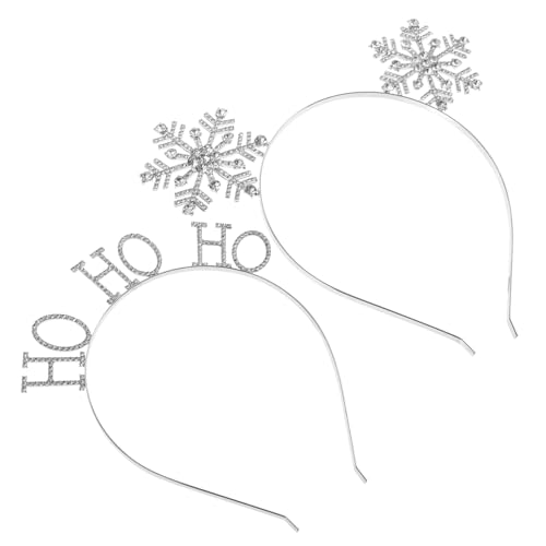 VILLFUL 2 Stück Teiliges Weihnachts Haarreif Leichter Langlebiger Haarschmuck für Mädchen Festliche Weihnachtsdeko und Partyaccessoire von VILLFUL