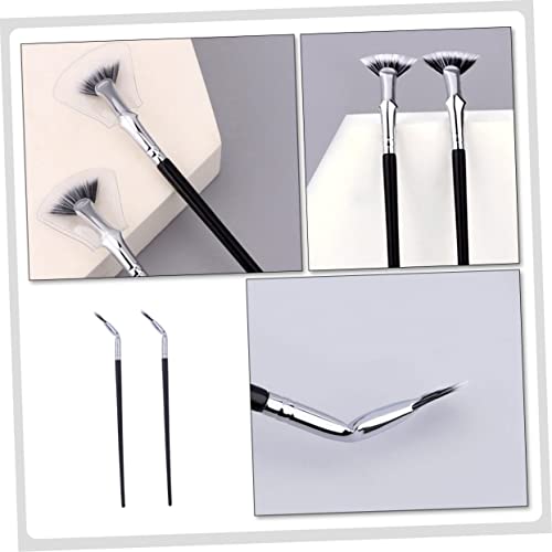 VILLFUL 2 Stück Teiliges Wimpernbürsten für Unterwimpern Gefächert und Gebogen Augenfreundliches Material Handlich für Reisen und Make up für Mädchen und Augenbrauen make up von VILLFUL