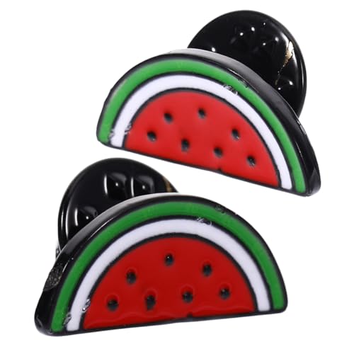 VILLFUL 2stücke Wassermelonenbrosche Mit Cartoon- Cardigan-clip Für Damen Pullover-klammer Aus Kleidungsclips Mit Wassermelonen-design Vielseitiges Accessoire Für Outfits von VILLFUL