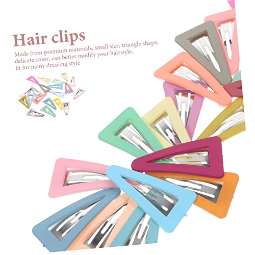 VILLFUL 20 Stück Teiliges Kleine Haarspangen Candy farben Leichte Haarklammern für Damen Dreieckige Langlebige Snap Clips Modischer Haarschmuck für Verschiedene Frisuren und Outfits von VILLFUL