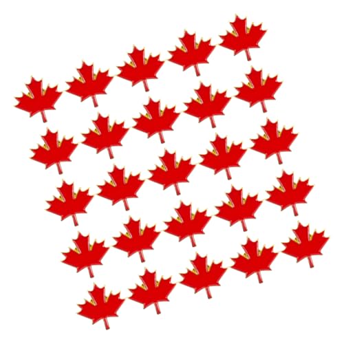 VILLFUL 25 Stück Ahornblatt Brosche Metall Pin Anstecknadel für Herbst Vintage Legierungs Brosche für Kleidung Taschen Hüte Stilvolles Modeaccessoire von VILLFUL