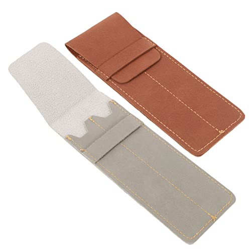 VILLFUL 2 Stück Stifthüllen Aus Pu-Leder Zum Schutz Von Kugelschreibern Bleistiften Und Füllfederhaltern Für Geschäft Und Freizeitgebrauch von VILLFUL