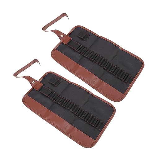 VILLFUL Art Student Essential 2er-Pack Bleistifttaschen Aus Segeltuch Stiftrollenhalter Für Zeichenstifte Marker Und Kunstwerkzeuge Schwarz von VILLFUL