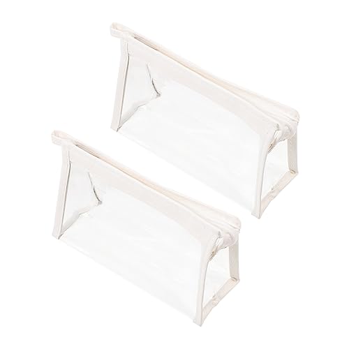 VILLFUL 2stücke Transparente Stiftetaschen Mit Reißverschluss Großkapazität Stiftebehälter Schreibwaren Organizer Für Schüler Lehrer Bürogebrauch von VILLFUL
