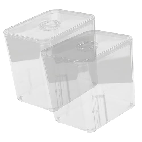 VILLFUL 2stücke Wattestäbchenbox Aus Tragbare Aufbewahrungsbox Für Wattestäbchen Organizer Für Tupfer Und Zahnstocher Praktisch Für Reise Und Haushalt von VILLFUL