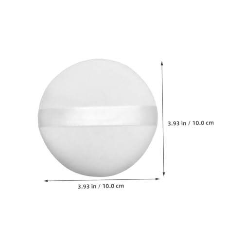 VILLFUL 3 Große Waschbare Baumwoll Puderquaste Runde Make Up Schwämme für Gesicht und Körper Weiche Velours Oberfläche Geeignet für Foundation und Babypuder zur Haut von VILLFUL