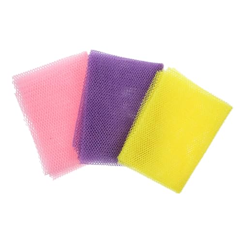 VILLFUL 3 Stück Afrikanisches Peeling Netz Langes Elastisches Körper Waschnetz zum Sanften Entfernen Abgestorbener Haut Rückenmassage Waschbar für Damen und Herren Praktisches von VILLFUL