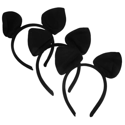 VILLFUL 3 Stück Fledermaus Ohren Haarreifen für Damen Weiches Stoff Stirnband Vielseitiges Tierkostüm Haarband für Karneval Halloween Party und Fotoshootings von VILLFUL
