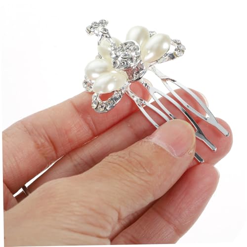 VILLFUL 3 Stück Strass Braut Haarkamm mit Perlen und Kristallen Flexibler Haarschmuck für Frauen und Mädchen Eleganter Kopfschmuck für Hochzeit Party Fotoshootings Vielseitig Einsetzbar von VILLFUL