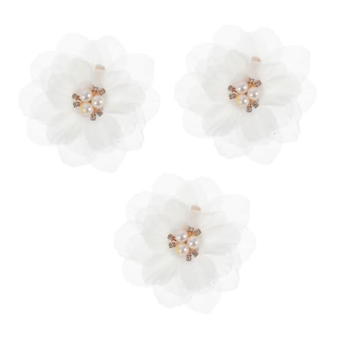 VILLFUL 3 Stück Teiliges Blüten haarspangen mit Perlenverzierung Modische Haarklammern für Mädchen Vielseitiger Haarschmuck für Alltag Party Hochzeit und Festliche Anlässe von VILLFUL