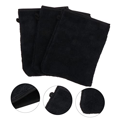 VILLFUL 3 Stück Teiliges Make up Entferner Handschuhe aus Weichem Mikrofasergewebe Sanftes Peeling und Gesichtsreinigung Atmungsaktiv Schnell Trocknend Hautfreundlich für Augen make up von VILLFUL