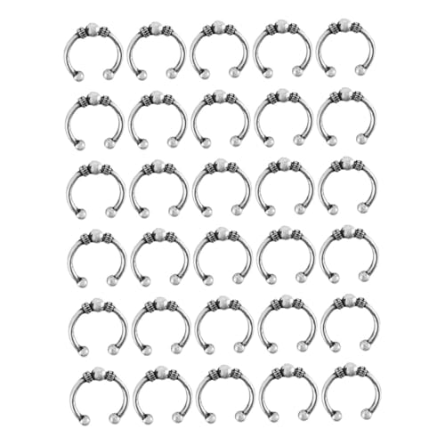 VILLFUL 30 Stück Teiliges Metall Dreadlocks Ringe Haar Schmuck Haarschmuck für Zöpfe und Dreadlocks Langebige DIY Haar Dekoration für Frauen und Mädchen Geeignet für Langes Kurzes von VILLFUL