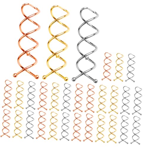 VILLFUL 30 Stück Teiliges Spiral Haarspangen in Gold Silber und Roségold Haarklammern für Dutt Formung Einfaches Styling Zuverlässiger Sitz Geeignet für Frauen und Mädchen Schonend für von VILLFUL