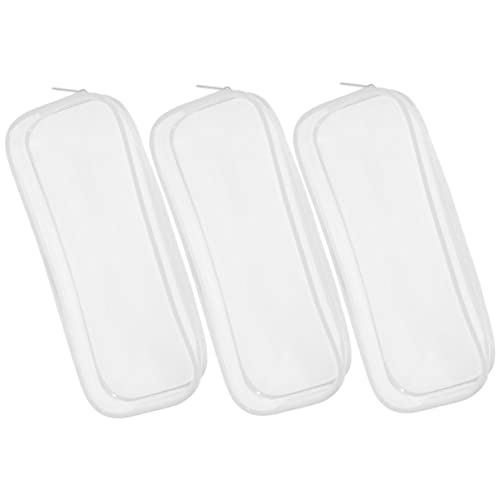 VILLFUL 3stücke Teiliges Transparente Stifttaschen Reißverschluss Multifunktionale Federmäppchen Für Schule Büro Und Kosmetik Leicht Und Tragbar von VILLFUL