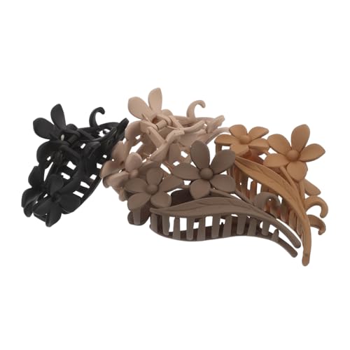 VILLFUL 4 Stück Matte Tropische Rutschfeste Kopfbedeckungen Für Mädchen Mit Kralle Strand Süß Weihnachten Slip Urlaubsgeschenke Halten Vintage Accessoires Sommer Und Haarklammern von VILLFUL