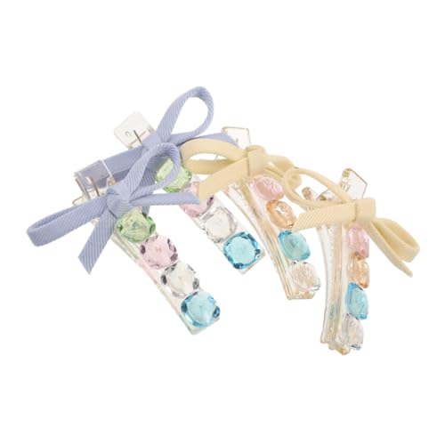 VILLFUL 4 Stück Teiliges Bunter Herz-crystal-haarspangen für Mädchen Mini-duckbill-clip mit Sicherem Griff Vielseitig für Alltag Party Arbeit und Besondere Anlässe Geeignet von VILLFUL