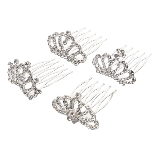 VILLFUL 4 Stück Teiliges Mädchen Tiara Haarkamm mit Funkelnden Strasssteinen Kleine Diademe Haarschmuck für Party Geburtstag Fotoshooting Bequemer Sitz Haarschonend Stabile Fixierung VILLFUL 4 Stück Teiliges Mädchen Tiara Haarkamm mit Funkelnden Strasssteinen Kleine Diademe Haarschmuck für Party Geburtstag Fotoshooting Bequemer Sitz Haarschonend Stabile Fixierung von VILLFUL